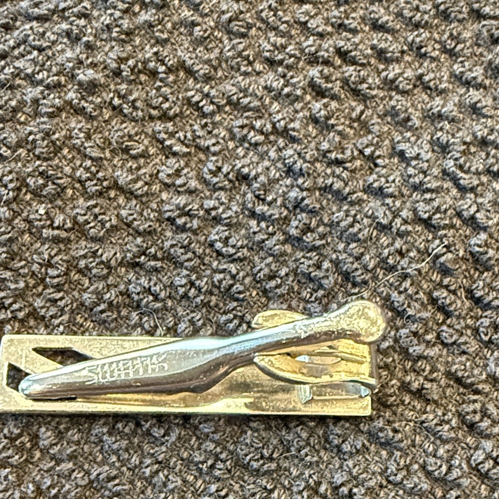 Swank sliver Tie Clip